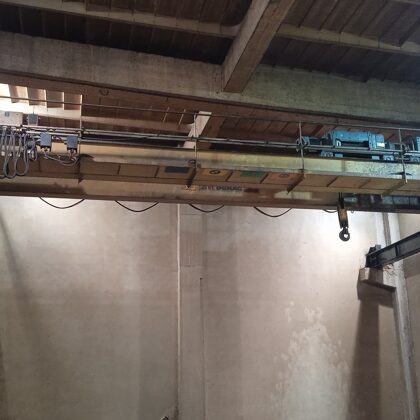 Provedená periodická revize elektrické instalace na jeřábu Demag o nosnoti 2x6t