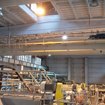 Provedená periodická revize elektrické instalace na jeřábu Demag o nosnoti 2x10t