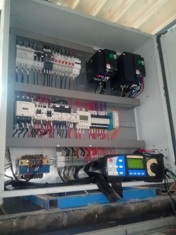 Periodická revize elektrické instalace na mostovém jeřábu 5t