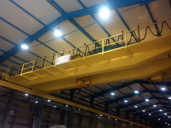 Provedena periodická revize elektrické instalace zdvihacího zařízení o nosnosti 20/5t