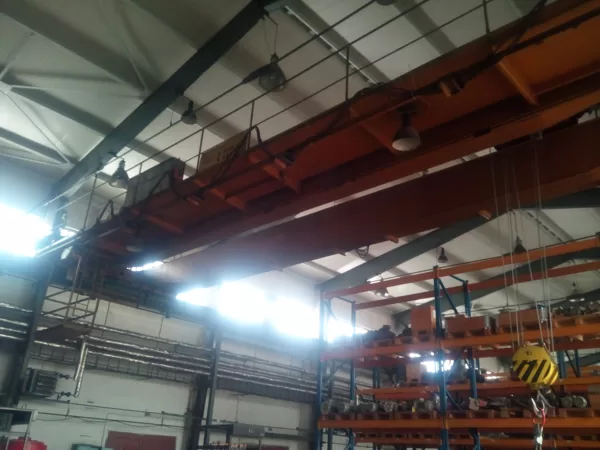 Periodická revize elektrické instalace na mostovém jeřábu 8t