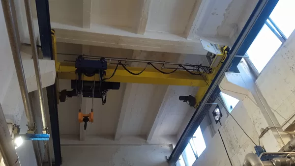 Provedena montážní, ověřovací zkouška a výchozí revize el. instalace na jeřábu 8t