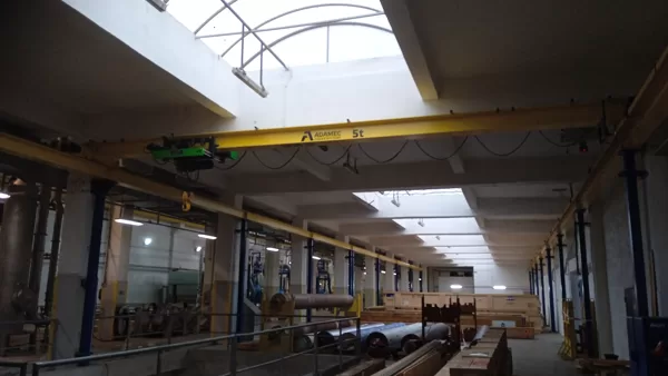 Provedená periodická revize elektrické instalace na jeřábu o nosnosti 5t
