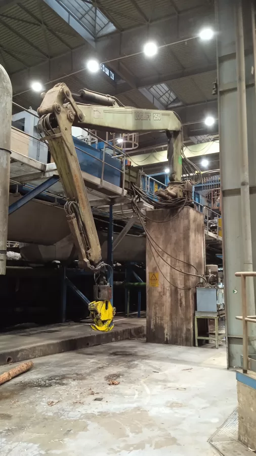 Periodická revize elektrické instalace na hydraulické ruce o nosnosti 4,6t