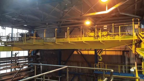 Provedená periodická revize elektrické instalace na jeřábu o nosnoti 2x16t